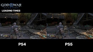 God of War Ragnarok - PS4(HDD) PS5 Loading Times (3x speed)