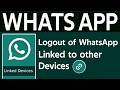 How to Logout  WhatsApp connected in Other Devices   2026