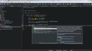 5. JPasswordField and with Actionlistener Example Java Swing Tutorial without voice