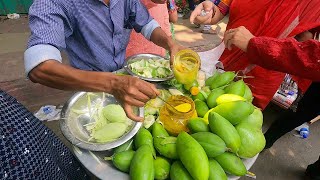 Every one Loved - Mouth watering Spicy Masala Mango - Bengali Kacha Amm Vorta🥭street food Dhaka🌶