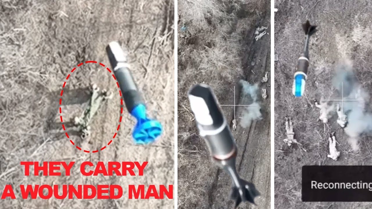 Ukrainian Drone Drops Grenades On Russian #8 Drops F1 And VOG Grenades ...