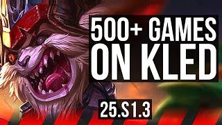 KLED vs URGOT (TOP) | 8/1/5, Legendary, 500+ games, Rank 10 Kled | KR Grandmaster | 25.S1.3