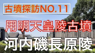 古墳探訪（NO11）第31代用明天皇陵古墳（河内磯長原陵）方墳、一周まわることができました。