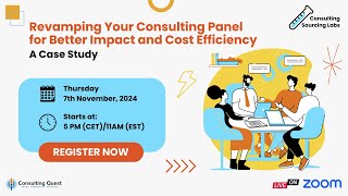 Revamping Your Consulting Panel for Better Impact and Cost Efficiency - A Case Study