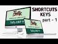 TALLY ERP 9 shortcut keys ( part-1) || tally shortcut keys || tally || Tally shortcuts #shorts