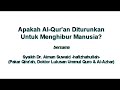 Apakah Al-Quran diturunkan untuk menghibur Manusia? - Syaikh Dr. Aiman Rusydi Suwaid