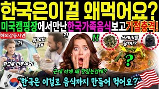 해외감동사연한국은도대체이걸왜먹어요 미국캠핑장에서만난한국가족음식보고맛봤다가기절해충격!한국은이걸로음식까지만들어먹는다구요