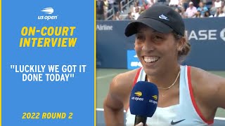 Madison Keys On-Court Interview | 2022 US Open Round 2