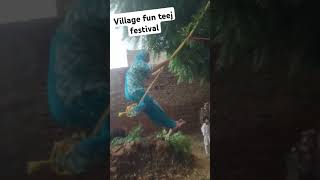 village celebrate teej festival       #funes #comedy #villagelife #villagelifestyle #viralshort