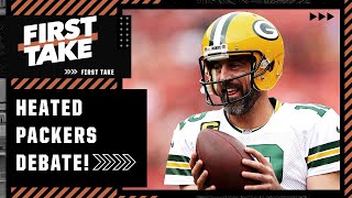 🍿 First Take gets HEATED during a Packers debate with Stephen A., Michael Irvin & Dan Orlovsky 🔥