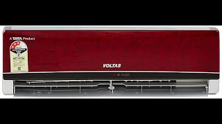 Voltas 1 Ton 3 Star Split AC (125 EYR/123ZZY-IMR Wine Red)