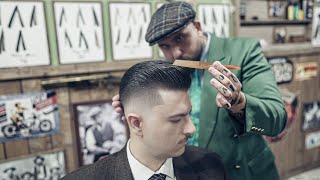 💈 ASMR BARBER - Old Money Haircut - WWII MOB Skin Fade Tutorial