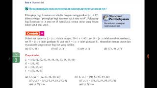 MATEMATIK T4 BAB 4 OPERASI SET 4.2.2 PELENGKAP BAGI KESATUAN SET 15/7/2021