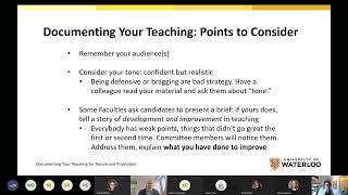 Documenting Your Teaching for Tenure and Promotion