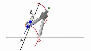 Geometry - Constructions 6 - Parallel Lines by Corresponding Angles