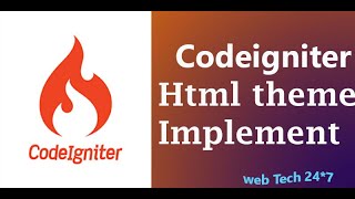 Codeigniter Framework Html Templating