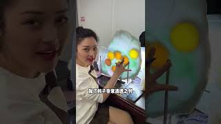 （1） #翡翠原石 #翡翠手鐲 #翡翠 #珠寶 #天然翡翠 #玉 #緬甸翡翠  咨询加微信或LlNE-FCSZ521台湾地区Line-dxb888❤️小刀从来没想过这春彩板居然还能出五条手镯