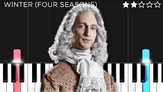 Antonio Vivaldi - Winter 1st Movement from (‘The Four Seasons’) | EASY Piano Tutorial