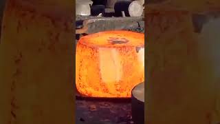 Giant Heavy Hammer Forging Process. Excellent Skill of Steel Forging Workers #shorts