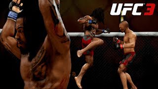 UFC 3 GOAT Career Mode Ep. 4 - OMG THAT SUPERMAN PUNCH! | iPodKingCarter