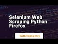 selenium web scraping python firefox