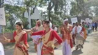 Assamese Cultural rally Rangia College #assam