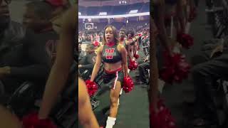 Winston-Salem State University Powerhouse Of Red \u0026 White Cheerleaders #shorts #hbcugrad