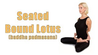 Hatha Yoga Bound Lotus Pose (Baddha Padmasana)