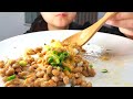 【asmr 咀嚼音】納豆ご飯　natto rice【eating sounds mukbang】