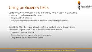 Lessons Learned from Proficiency Test Results in Bloodstain Pattern Analysis