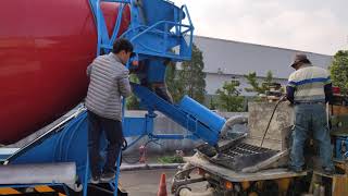 『爸爸超人』混凝土車與押送車Concrete Ready Truck and Pump Concrete truck.