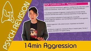Aggression - AQA Psychology UNDER 20 MINS! Quick Revision for Paper 3