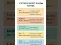 Python Must-Know Basics 💡Set, List, Tuple & Dictionary Explained in Simple Way |Python for Beginners