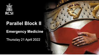 Charter Meeting Parallel Session - Emergency Medicine