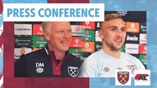 "We Want To Win The Competition" | Moyes and Bowen Press Conference | West Ham v AZ Alkmaar