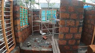 Villa Construction With laterite stone ( ചെങ്കല്ല്  / വെട്ടുകല്ല് )