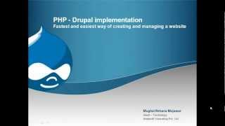PHP Drupal implementation - Introduction