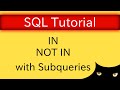 SQL Tutorial - NOT IN | Database Tutorial 5h