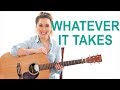 Whatever It Takes - Imagine Dragons Easy Guitar Tutorial with Play Along