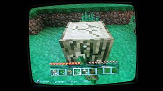 Playing Minecraft on a CRT TV