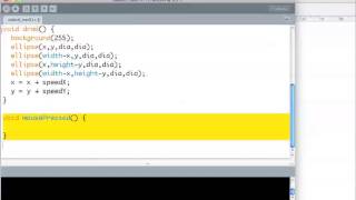Processing Tutorial 2 Variables, draw, setup, events - mouse and key
