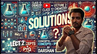 LIVE l CLASS 12 l CHEMISTRY l SOLUTIONS l LECT 2 l CONCEPT + PYQ