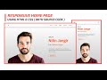 How to Create Responsive Home Page Using Html and Css | Crown Coder