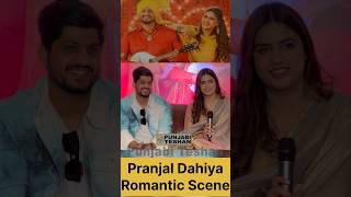 Pranjal Dahiya Romantic Scene With Gurnam Bhullar | Rose Rosy Te Gulab | Punjabi Teshan