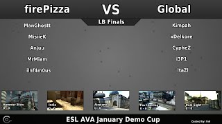 CGO AVA - firePizza vs Global - LB Finals - ESL January 2016