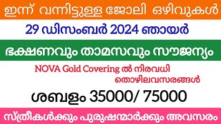 2024 Kerala Job vacancy/latest job vacancy in kerala/kerala job vacancy today/job vacancy 2024