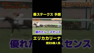 葵ステークス 予想　エリカカリーナ　#競馬 #競馬予想 #武豊 #日本ダービー #葵ステークス