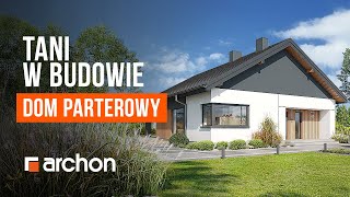 Dom w renklodach 24 - Tani w budowie dom parterowy - ARCHON+ Projekty Domów #projektdomu #dom