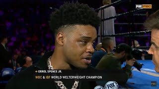Errol Spence jr 1st Interview with PBConFOX, Aftermath of the Life & Death Car Accident & Next Fight