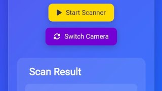 QR Code Scanner using HTML, CSS & JavaScript | Camera Based QR Scanner for Mobile & Desktop